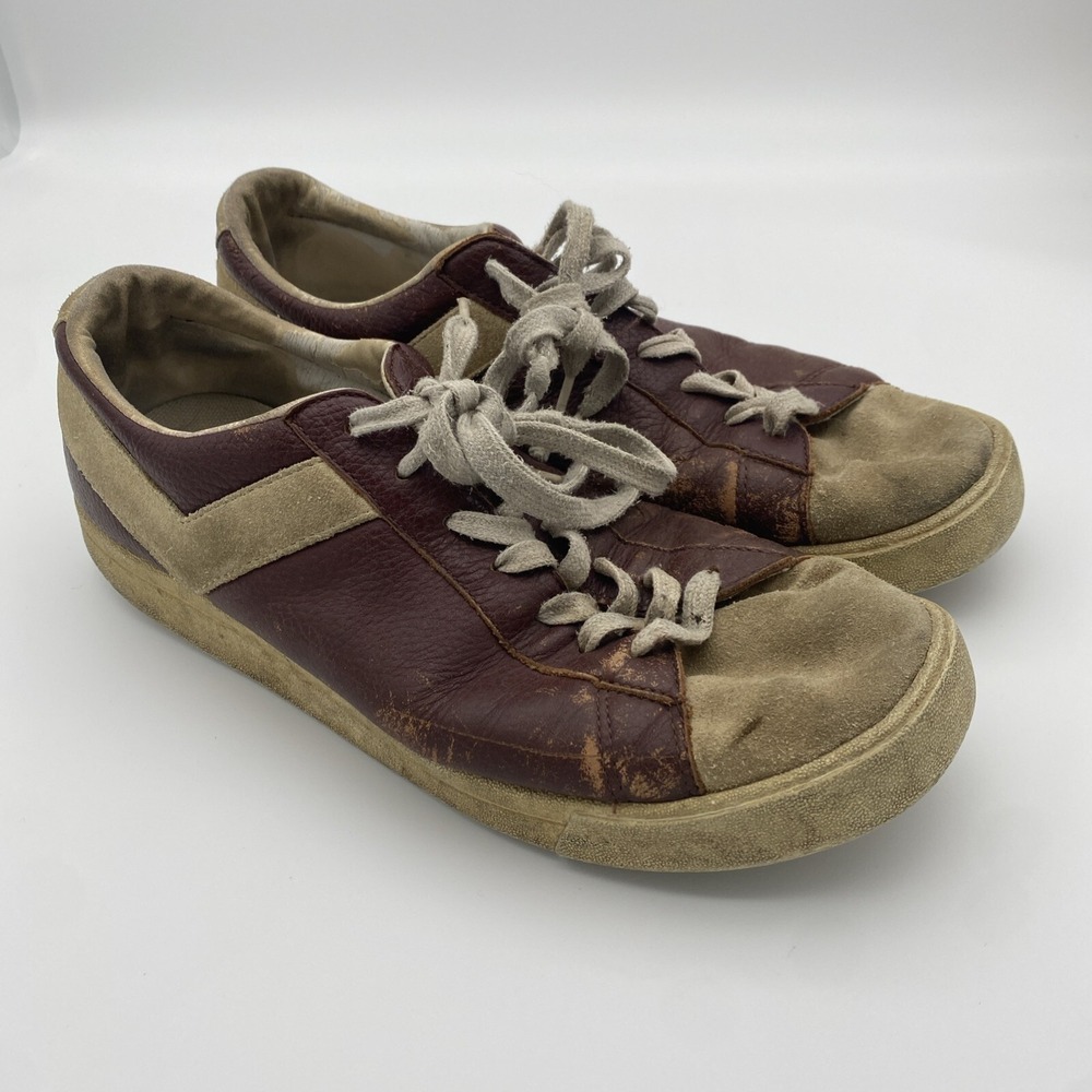 Vintage Pony Leather Suede Skateboarding Shoes Red Original 90s
